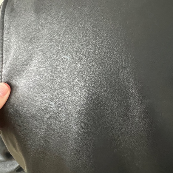 Leather Aviation Bomber Jacket - Picture 9 of 9